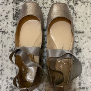 Jessica Simpson ballet flats pewter size 9